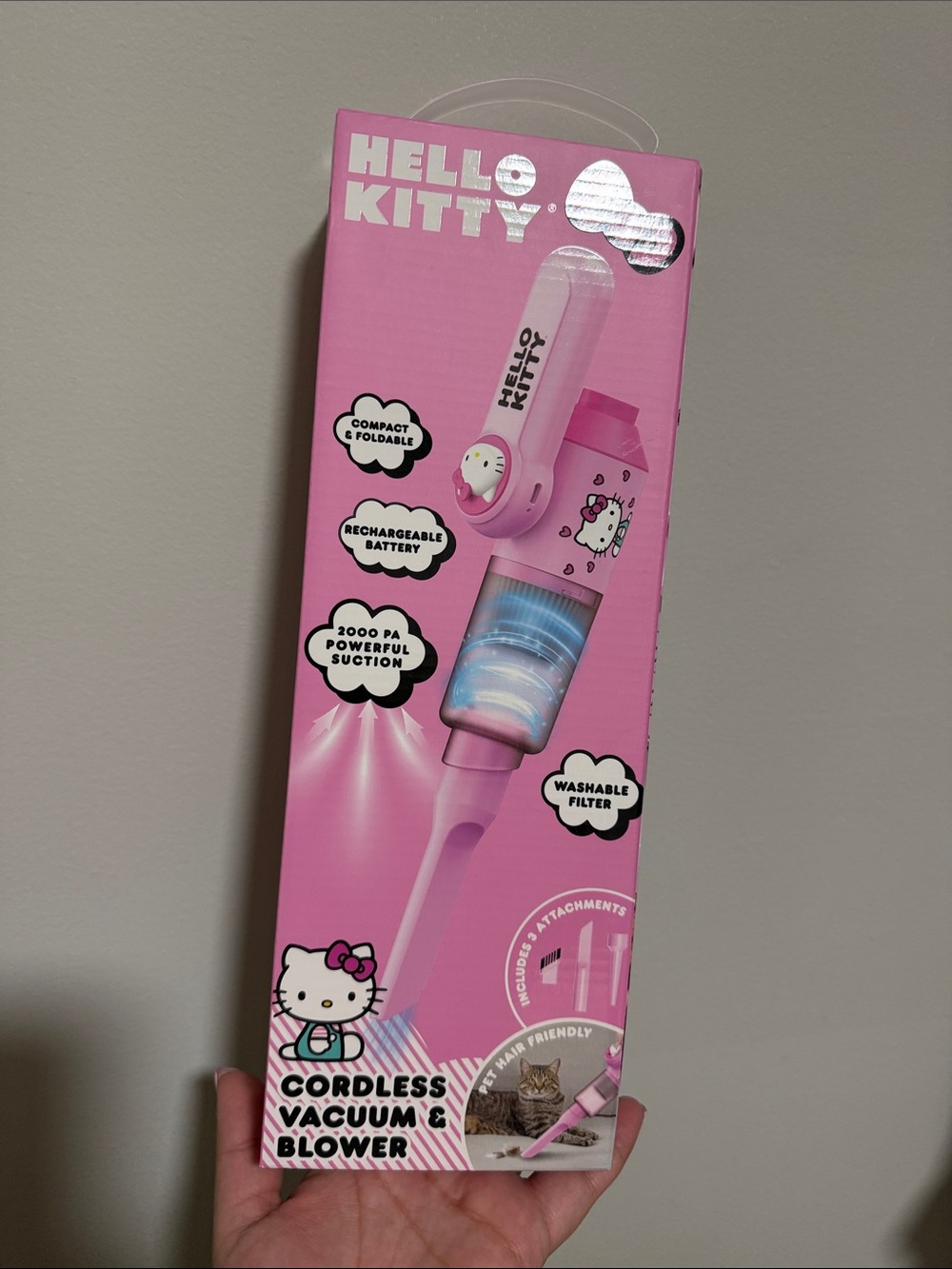 Hello Kitty Pink Cordless Vacuum & Blower - Bright Pink